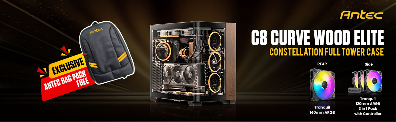 Antec C8 CURVE WOOD Elite Constellation Series
