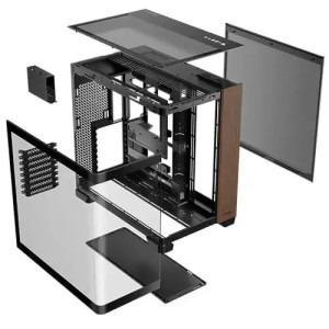 Antec C8 CURVE WOOD Full Tower E-ATX Gaming Casing With 4x ARGB Tranquil Fan