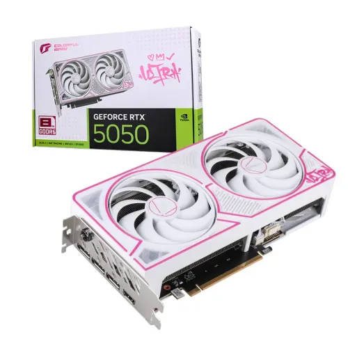 Colorful iGame GeForce RTX 5050 Ultra W DUO OC 8GB-V GDDR6 Graphics Card Colorful iGame GeForce RTX 5050 Ultra W DUO OC 8GB-V GDDR6 Graphics Card