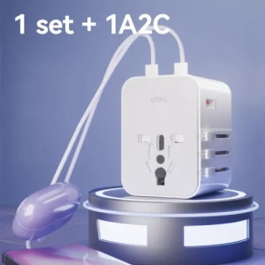 Deli ET766 25W Travel Adapter
