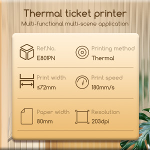 Deli E801PN Direct Thermal Receipt Printer