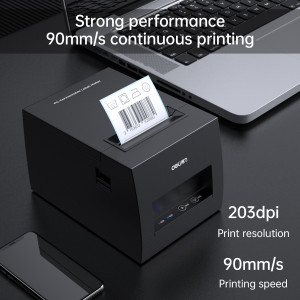 Deli E886BW two in one Receipts & Labels Printer