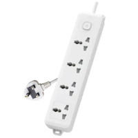Deli CT703ES 3 Pin 4 Port 3 Meter Power Strip