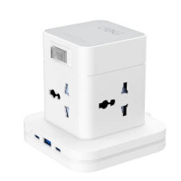 Deli ET762 4 Port 1.6 Meter Standing Power Strip