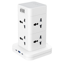 Deli ET763 8 Port 3 Meter Standing Power Strip