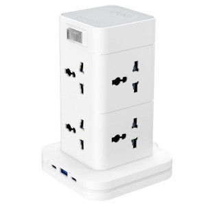 Deli ET763 8 Port 3 Meter Standing Power Strip