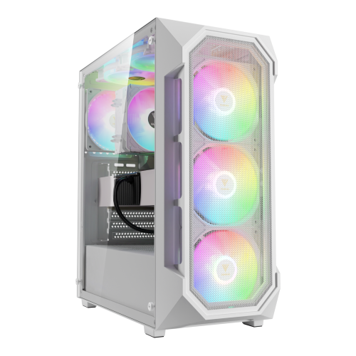 Gamdias AURA GC1 ELITE WH RGB Mid Tower ATX Gaming Case | Distribution Hub