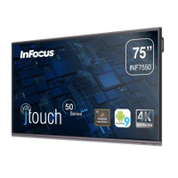 InFocus INF7550 75 Inch 4K Interactive Touch Display