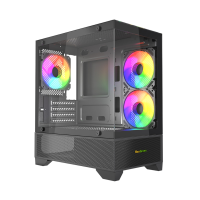MaxGreen 350 Mid-Tower M-ATX Gaming Case With 3x ARGB Fan