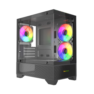 MaxGreen 350 Mid-Tower M-ATX Gaming Case With 3x ARGB Fan