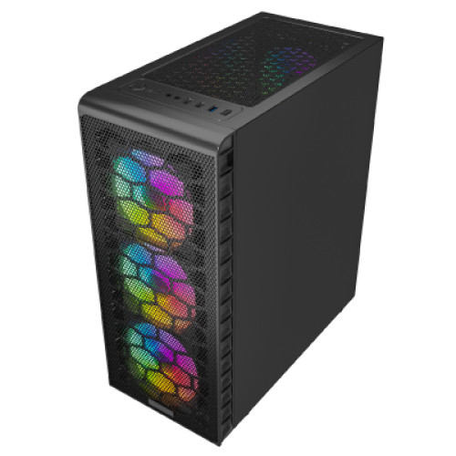 MaxGreen JX-188-11-M Mid-Tower ARGB ATX Gaming Case| Distribution Hub