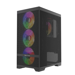 MaxGreen Mesh Pro A10 Mid Tower M-ATX Gaming Case With 4xARGB Fan