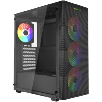 MaxGreen PS195-15 Mid-Tower ATX Gaming Case With 4x ARGB Fan