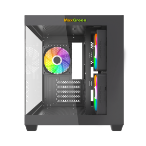 MaxGreen S275-22 Mid-Tower M-ATX Gaming Casing With 3x ARGB Fan