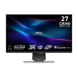 MSI MPG 274URDFW E16M 27" 320Hz 4K FHD Rapid IPS Dual Mode Gaming Monitor