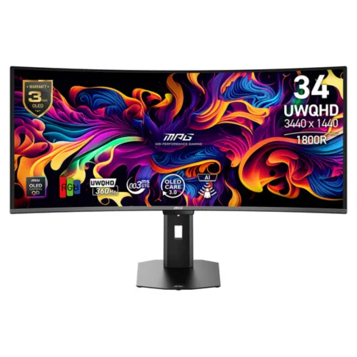 MSI MPG 341CQR QD-OLED X36 34" 360Hz QD-OLED UWQHD Curved Gaming Monitor MSI MPG 341CQR QD-OLED X36 34" 360Hz QD-OLED UWQHD Curved Gaming Monitor