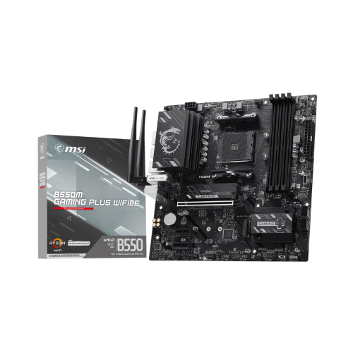 MSI B550M Gaming Plus WIFI6E AM4 AMD mATX Motherboard MSI B550M Gaming Plus WIFI6E AM4 AMD mATX Motherboard