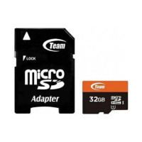 TEAM 32GB Micro SDHC/SDXC UHS-I U1 C10 Memory Card with Adapter