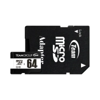 TEAM MICRO SDXC 64GB C10 UHS-I Memory Card with Adapter