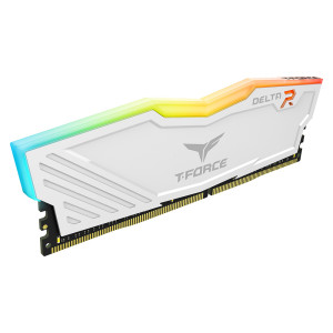 Team Delta RGB 8GB DDR4 3200MHz Desktop RAM White