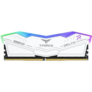 Team Delta RGB 32GB (16x2) DDR5 5200MHz Gaming Desktop RAM White