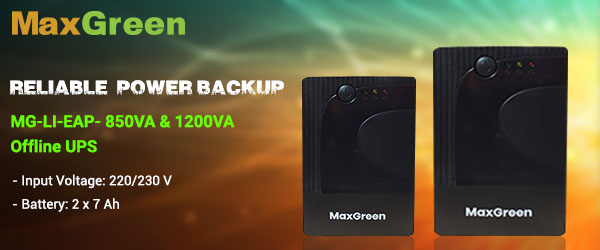 MaxGreen MG-LI-EAP 850VA Offline UPS